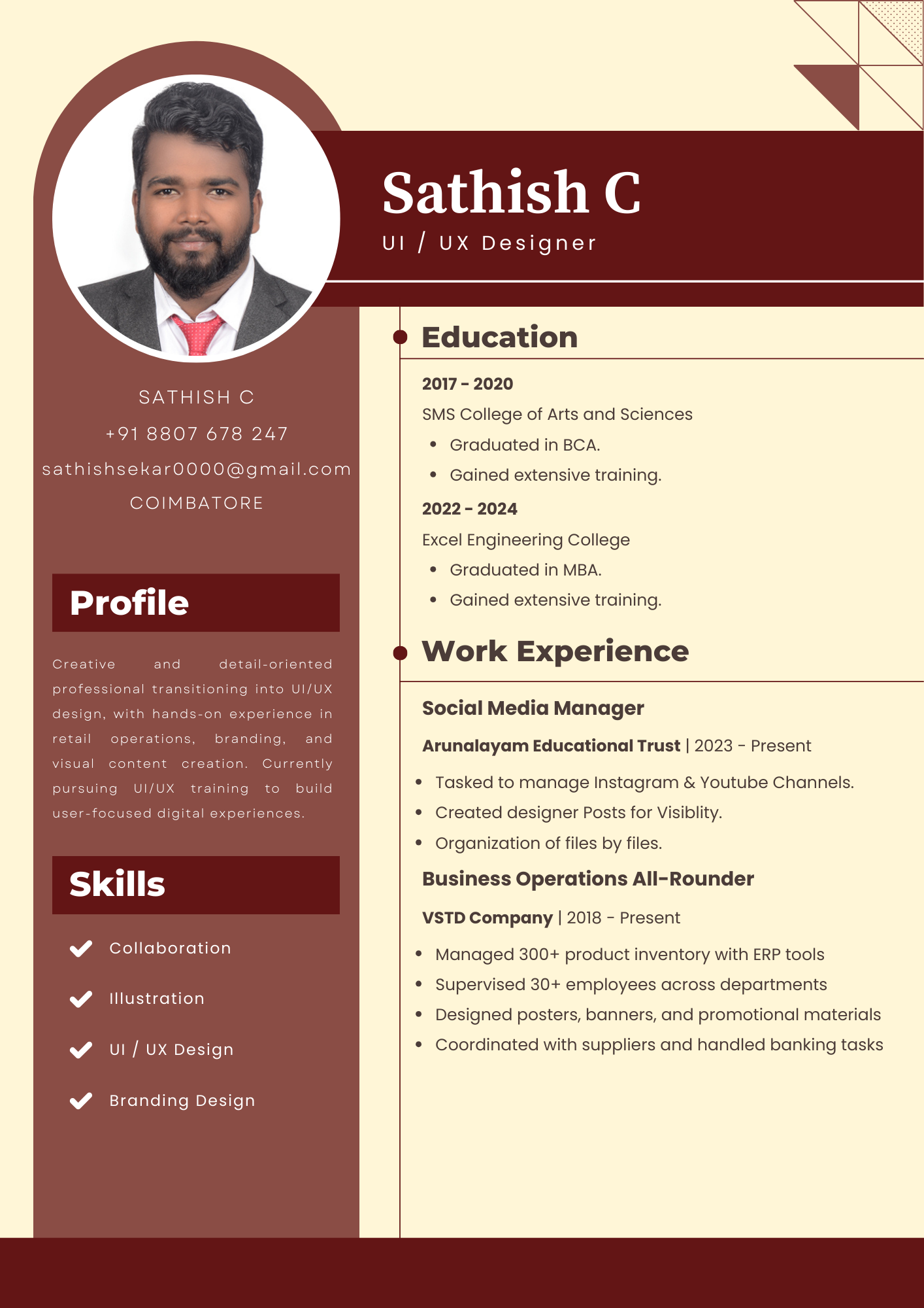 Sathish Sekar Resume